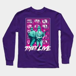 THEY LIVE - 80's Attack Long Sleeve T-Shirt